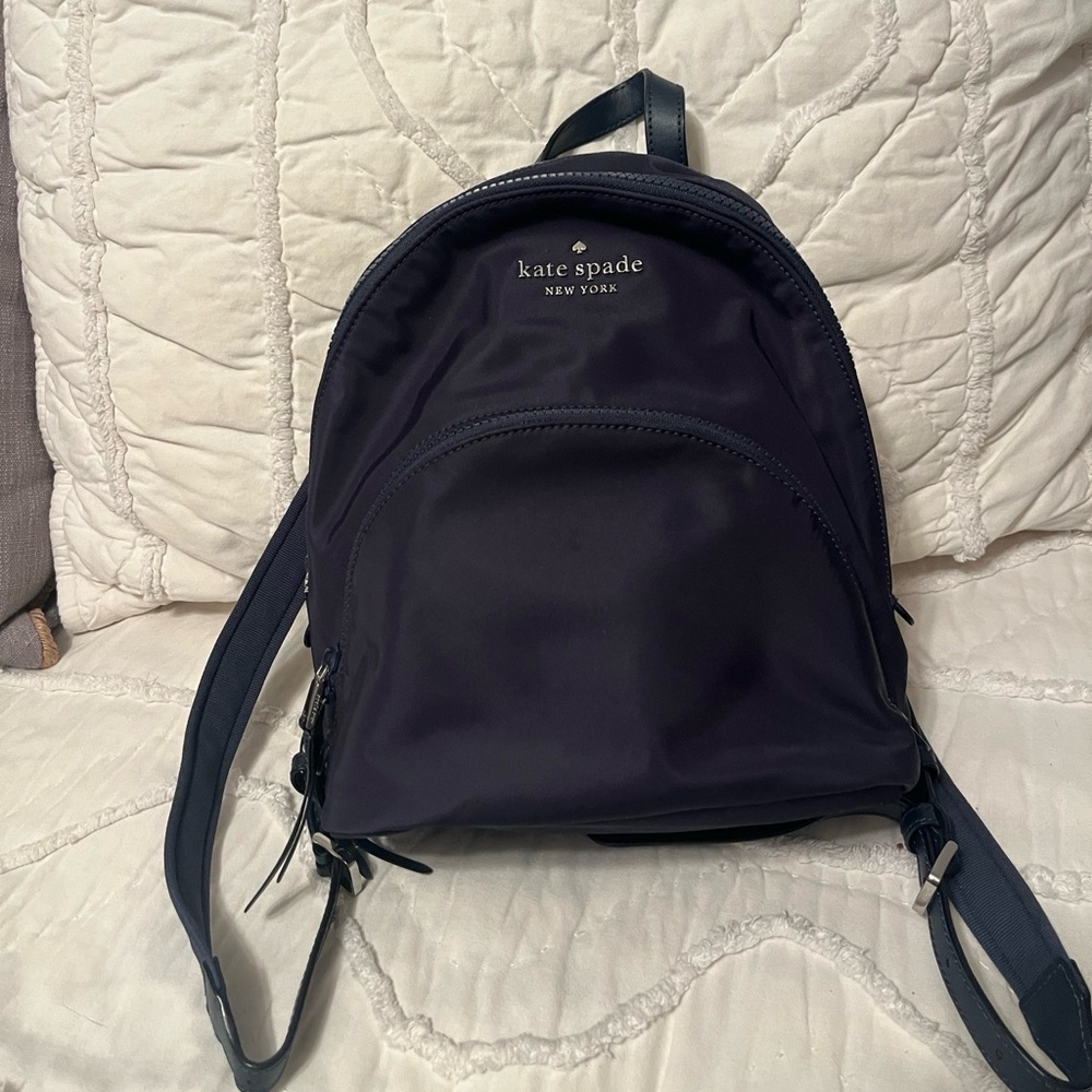 Navy blue Kate Spade mini book bag!